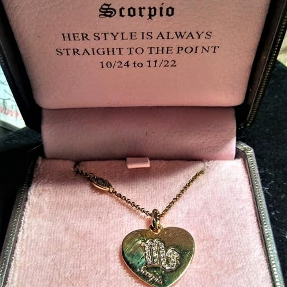 Juicy couture zodiac necklace